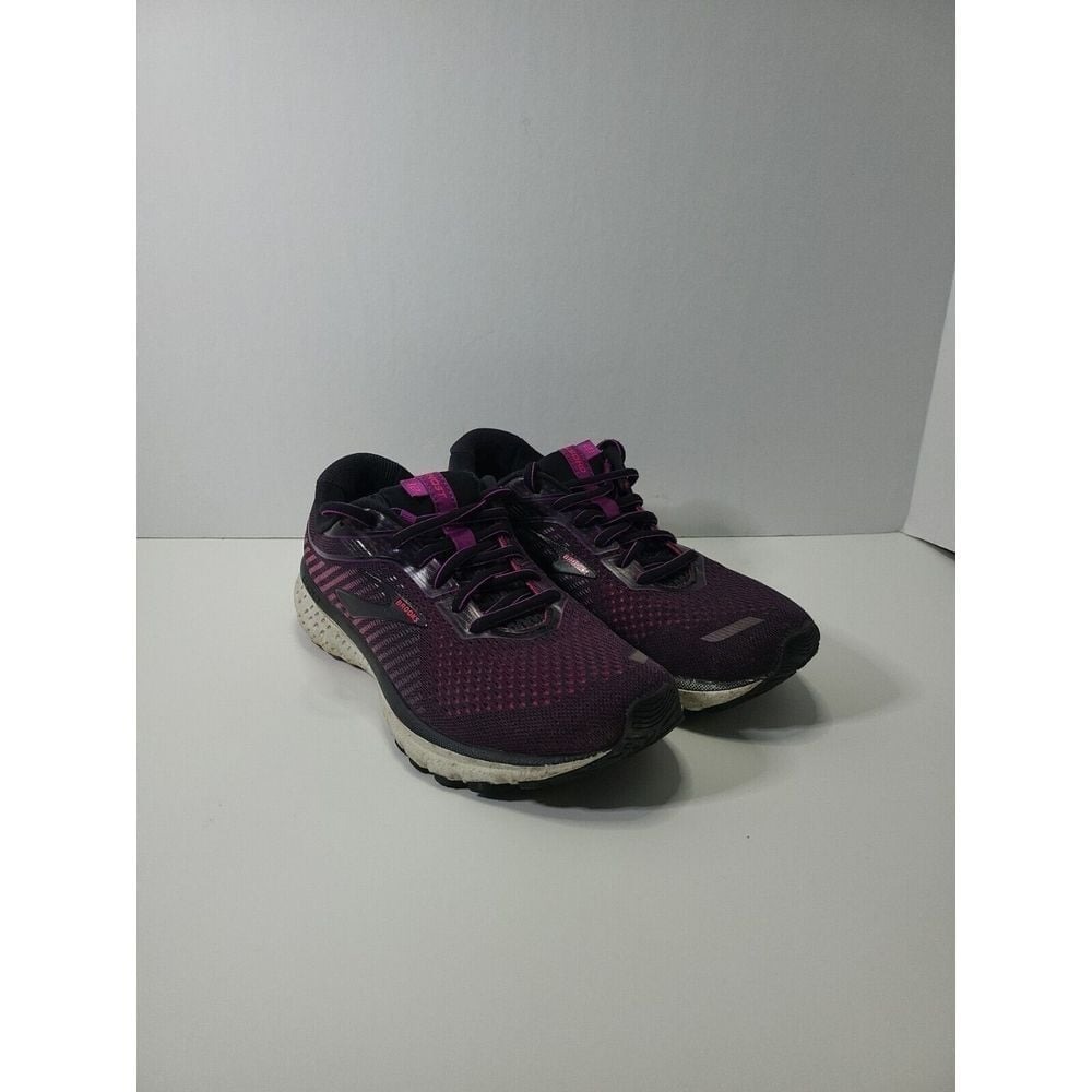 Brooks Ghost 12 1203051B063 Running Shoes Women's‎ Size 7.5 Black/Plum Medium B.